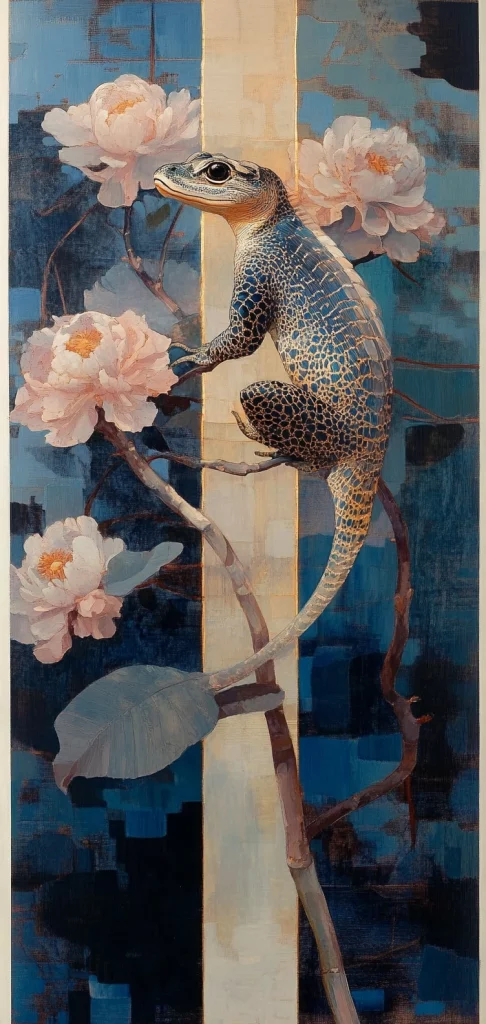 Textured Wave Form Aesthetic - Oil Painting