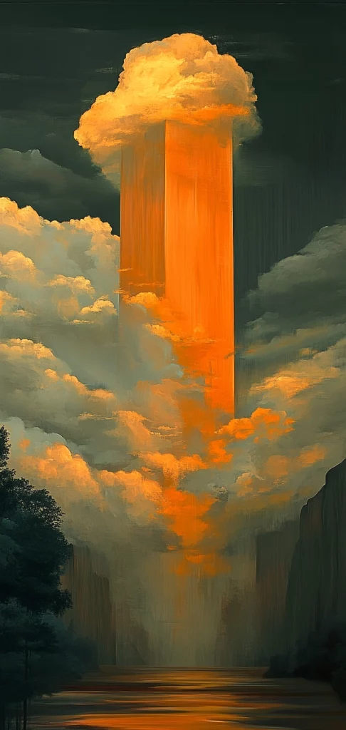 Sunlit Shadows with Orange Highlights - Warm Tone