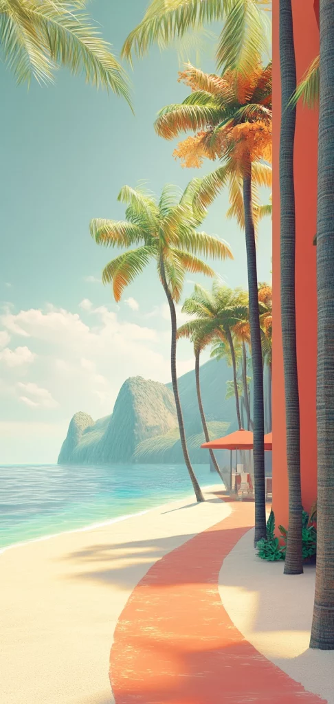 Warm Pastel Dreamscape - Illustration