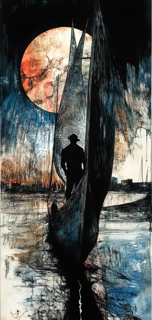 Moody Contrast Ink Expressions - Modernism