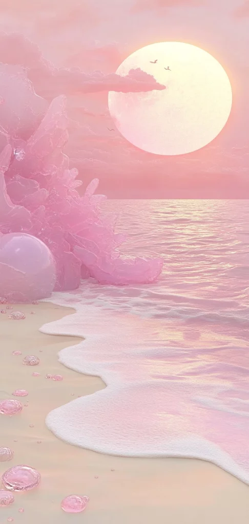 Soft Pink Dreamscape – Pastel Palette