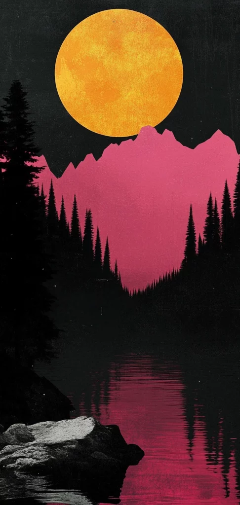 Silhouetted Figures with Red Tones - Silhouette