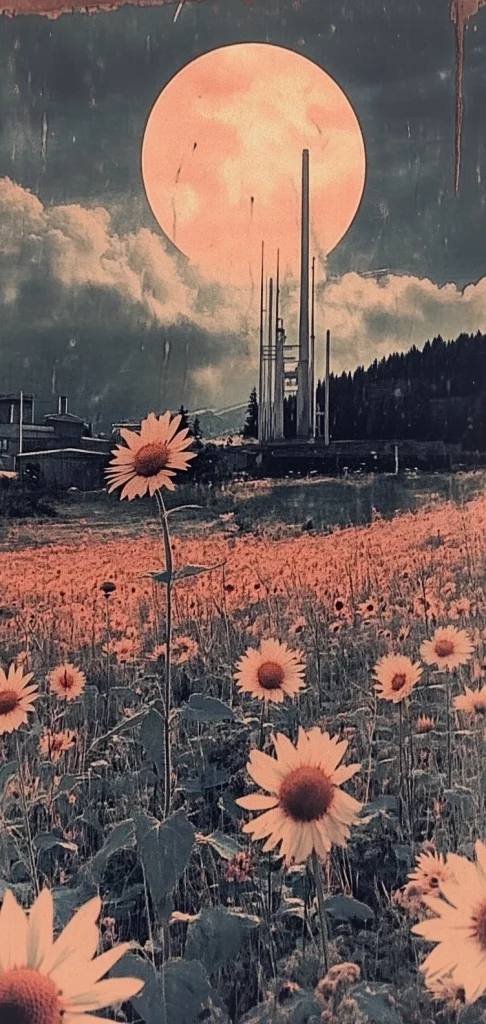 Sepia Nighttime Glow - Retro