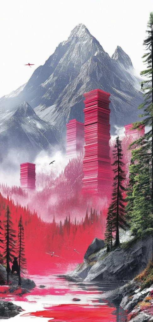 Vibrant Digital Realism - High Contrast