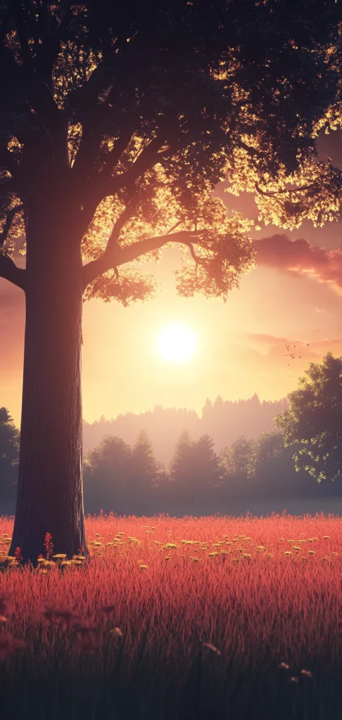 Vivid Sunrise and Neon Corridor - Urban