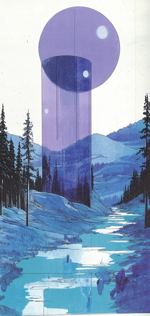 Blue Purple Gradient Effect - Illustration