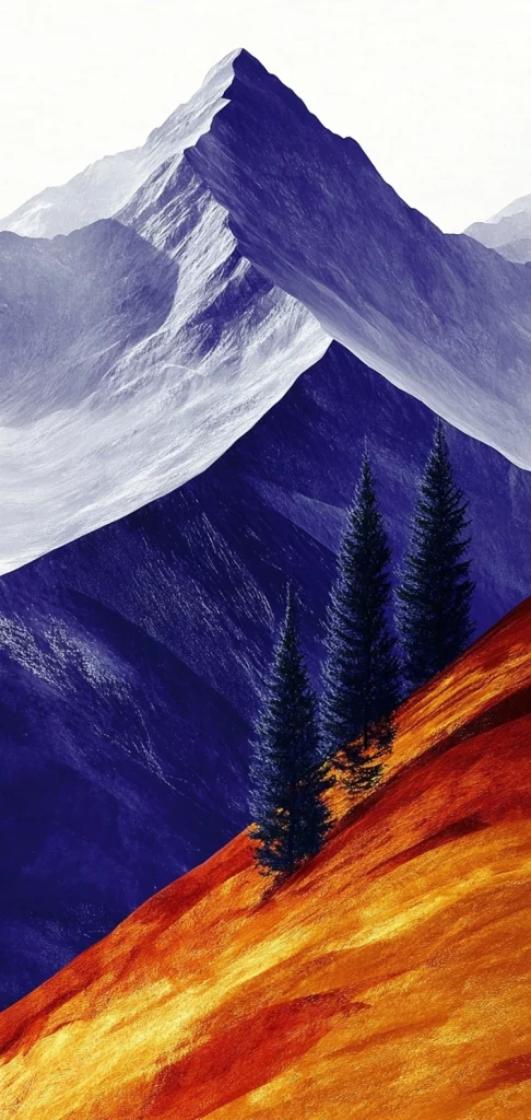 Vibrant Geometric Overlays - Cool Tone