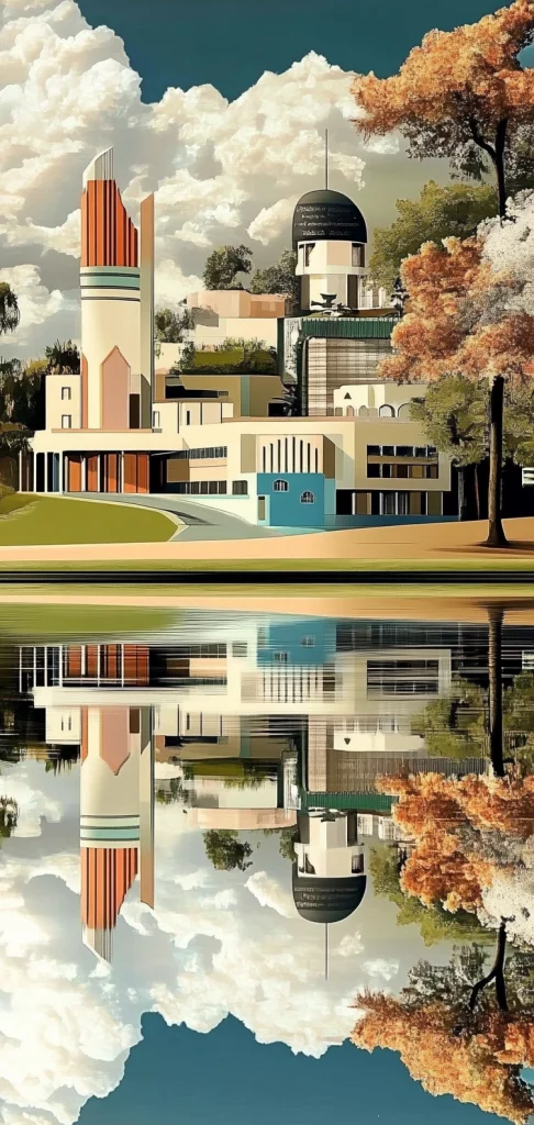 Vibrant Silhouette Contrast - Pop Art