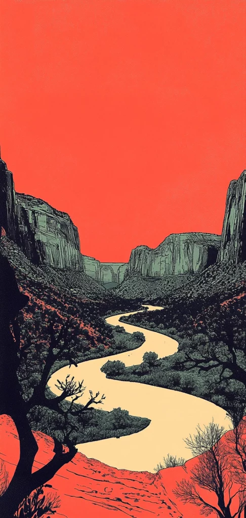 High Contrast Natural Forms - Illustration