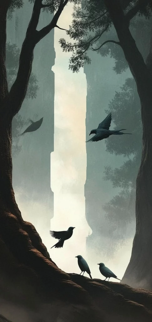 Cool Hued Ethereal Landscapes - Illustration