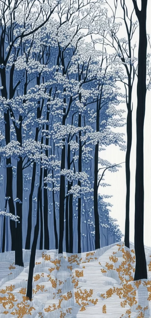 Luminescent Winter Dreamscape - Eastern Traditional