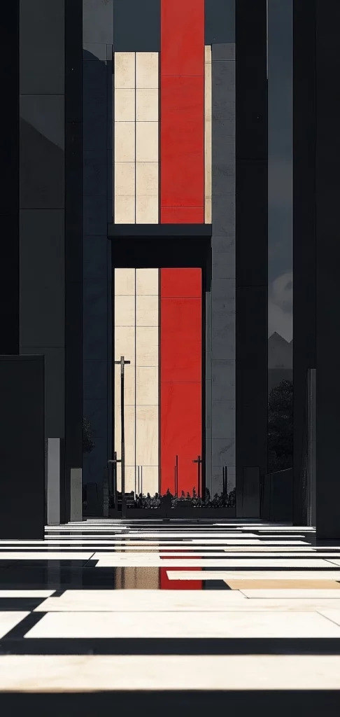 Geometric Composition with Bold Colors - Minimalism