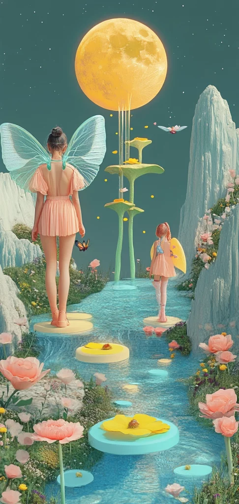 Vibrant Pastel Surrealism - Surrealism