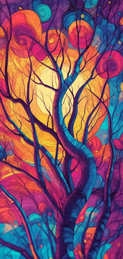 Vibrant Prismatic Illumination - Fluorescent Effect