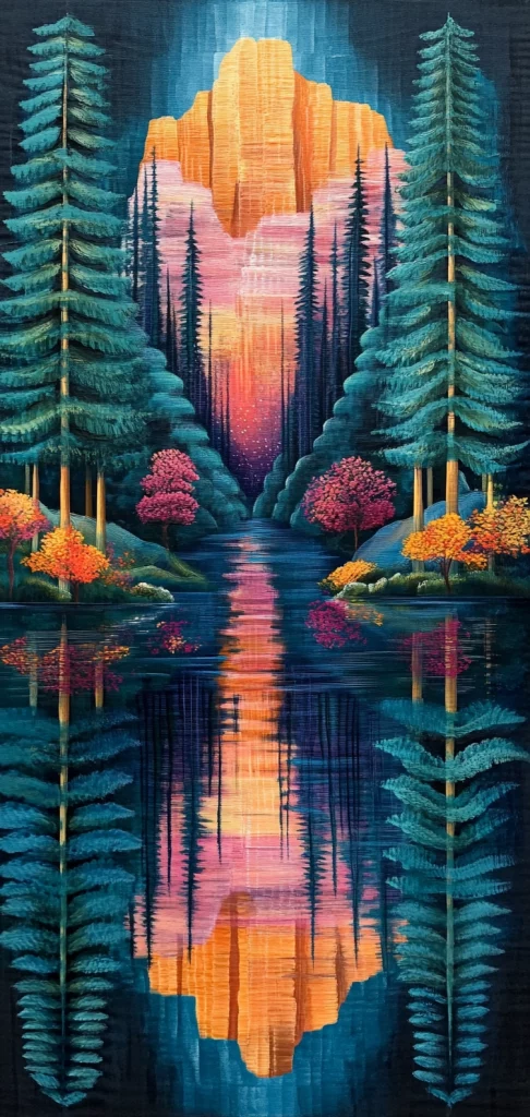 Vibrant Reflection Gradient - Vaporwave