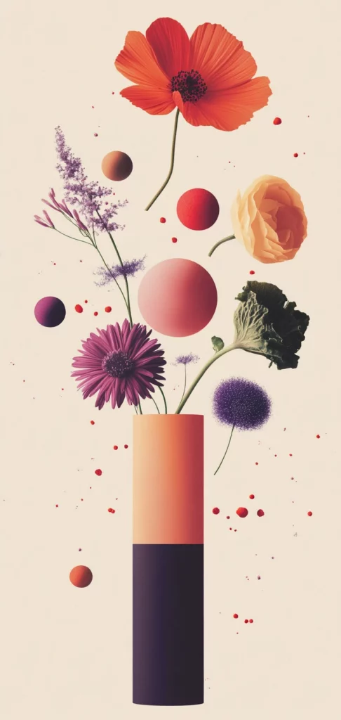 Gradient Pink and Orange Minimalism - Abstract Art