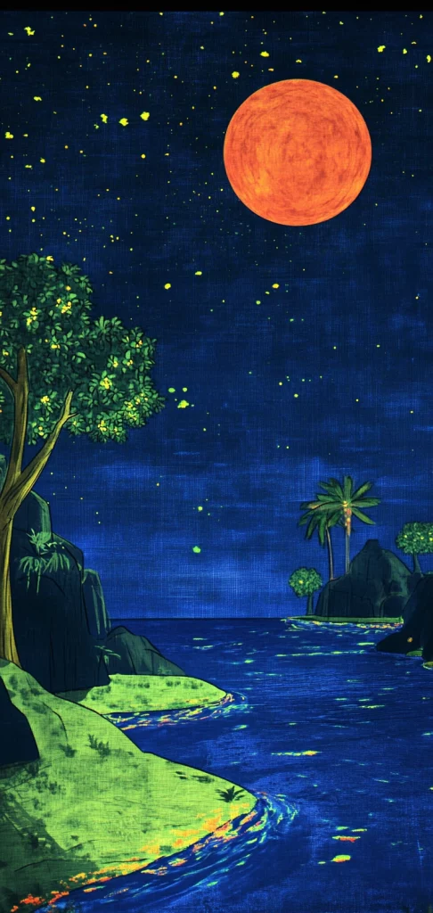 Vibrant Luminescent Landscape - Realism