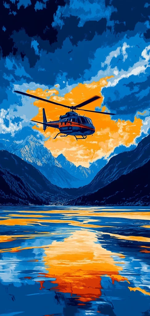 Vivid Mountainous Contrasts - Cool Tone