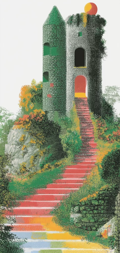 Bright Gradient Landscape - High Contrast