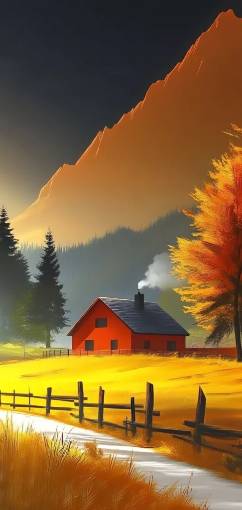 Vivid Sunset Glow - Warm Tone