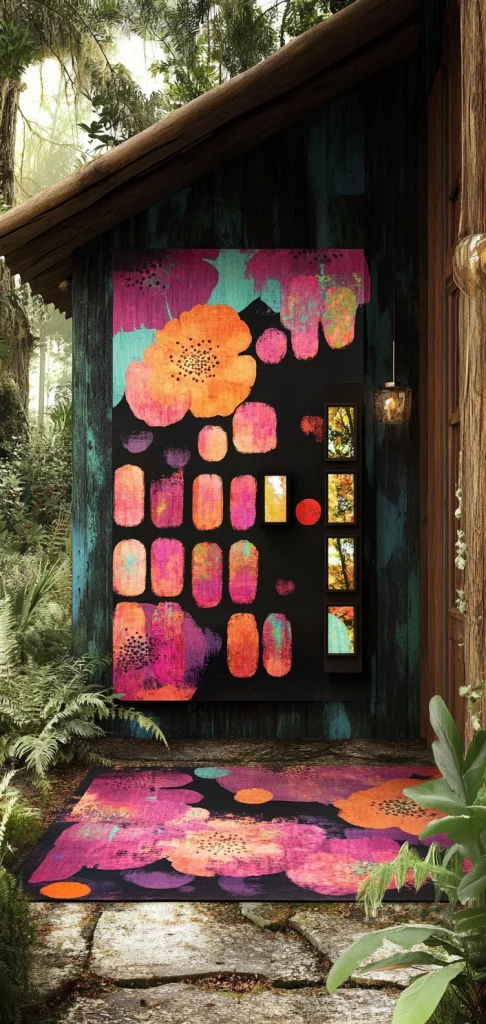 Vibrant Floral Textural Surrealism - Fluorescent Effect