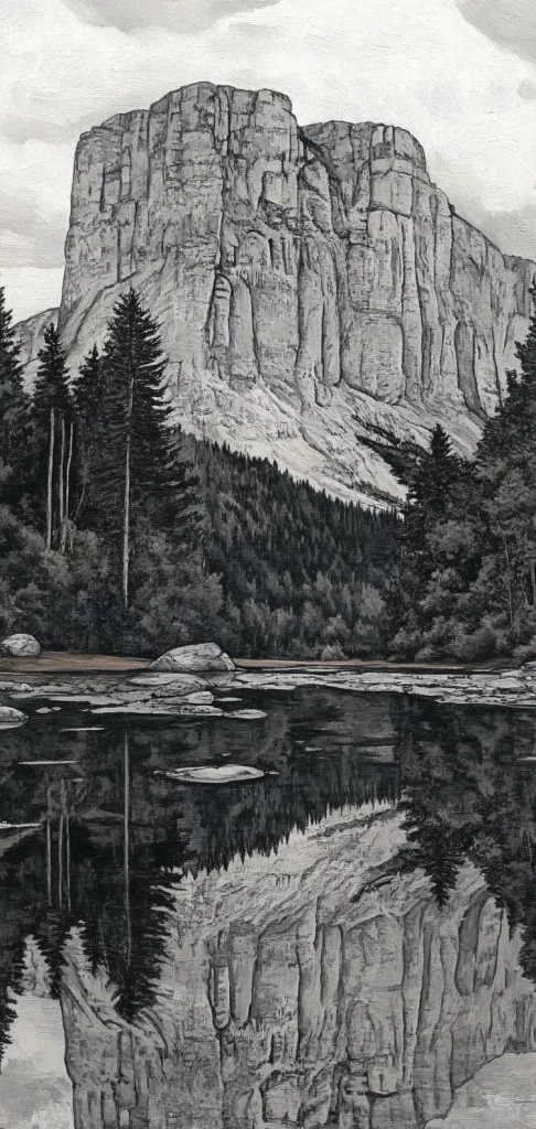 Monochrome Etched Realism - High Contrast