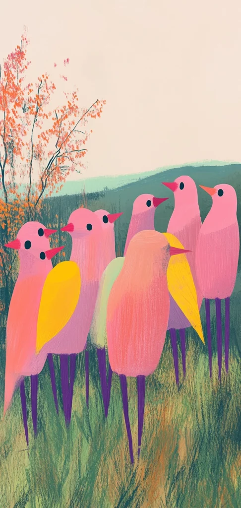 Pastel Forest Illustration Palette - Warm Tone