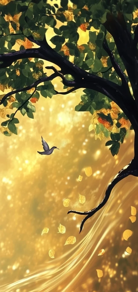 Golden Light Reflections - Modernism