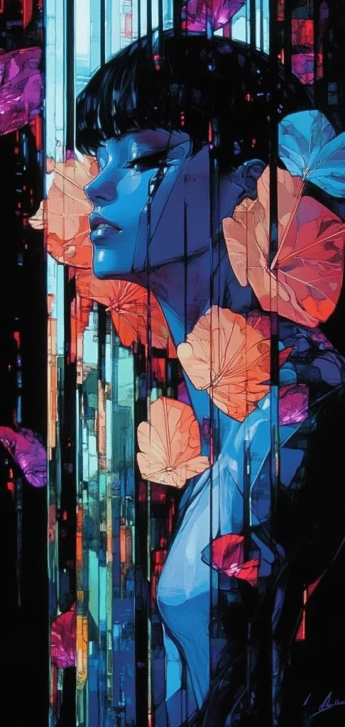 Vivid Neon Contrast - Fluorescent Effect