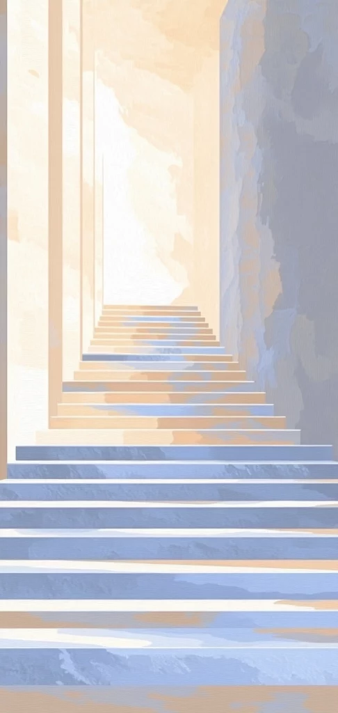 Pastel Landscape Reflection - Watercolor