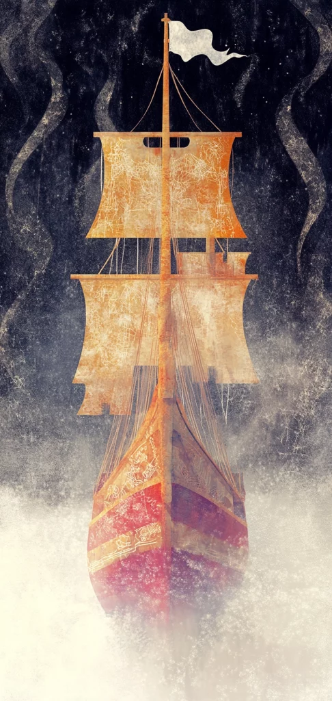 Vibrant Gradient and Silhouette - Modernism