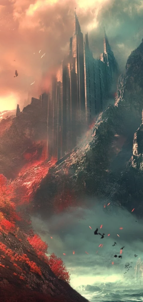 Luminous Architecture and Fiery Skies - High Contrast