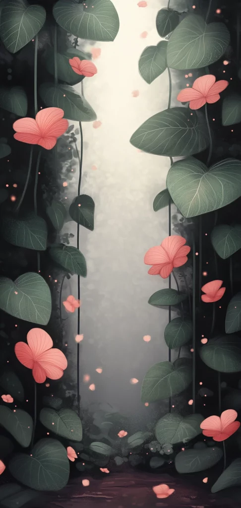 Dark Silhouette with Soft Pink Contrast - Surrealism