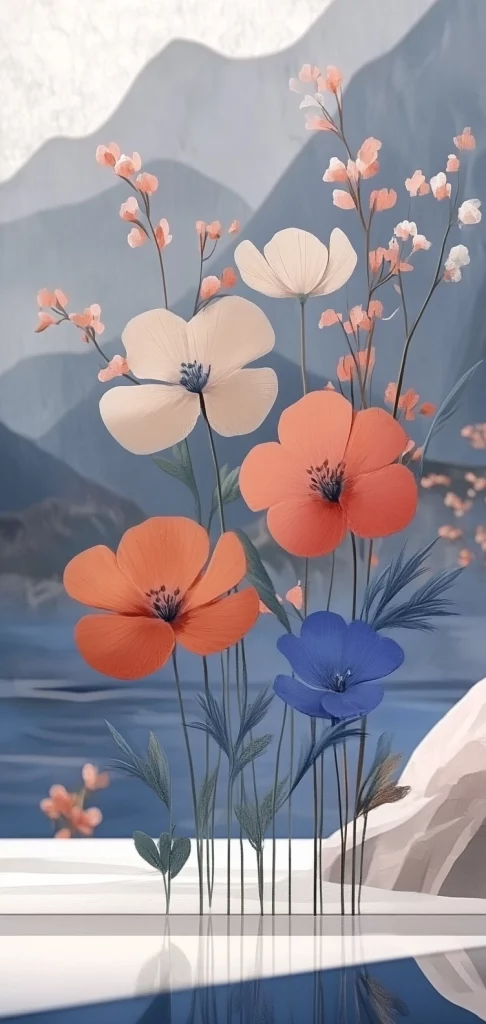 Pastel Floral Modernism - Modernism