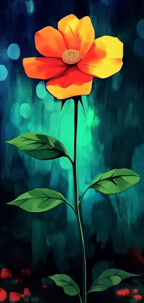 Vivid Contrast Dreamscape - Modernism