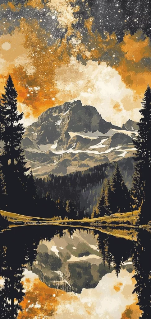 Geometric Earth Tones - High Contrast