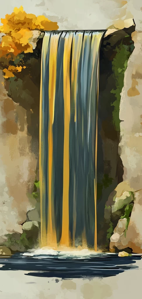 Fluid Hues with Bold Contrast - Oil Painting