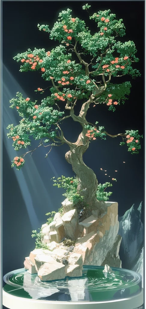 Synthetic Emerald Luminance - 3D Rendering