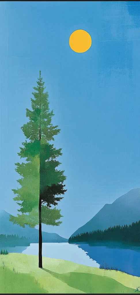 Bold Color Blocks with Natural Tint - Modernism