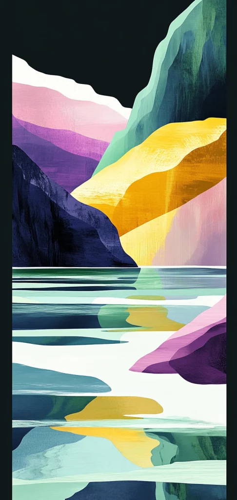 Vivid Geometric Multicolor - Graphic