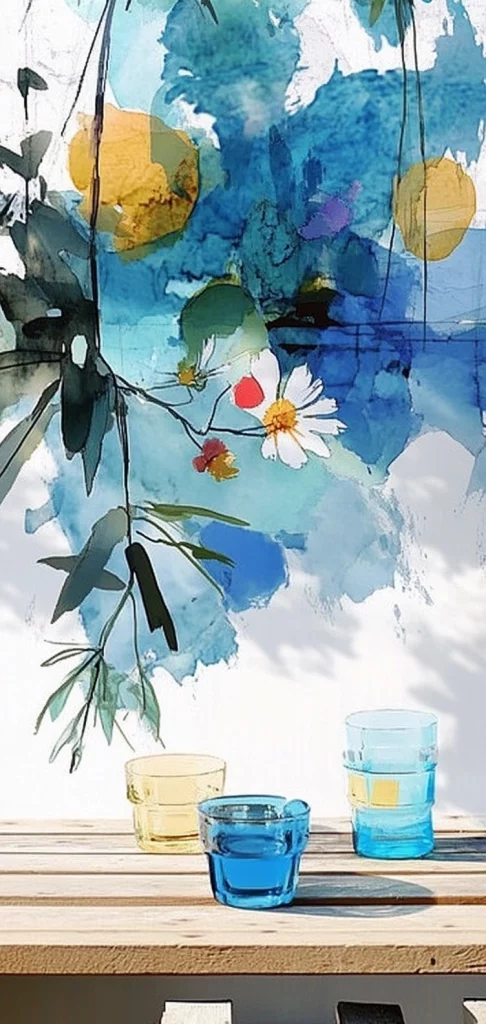 Clear Blue Layers - Modernism