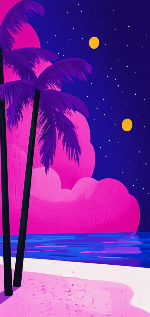 Vibrant Neon Contrast - Pop Art