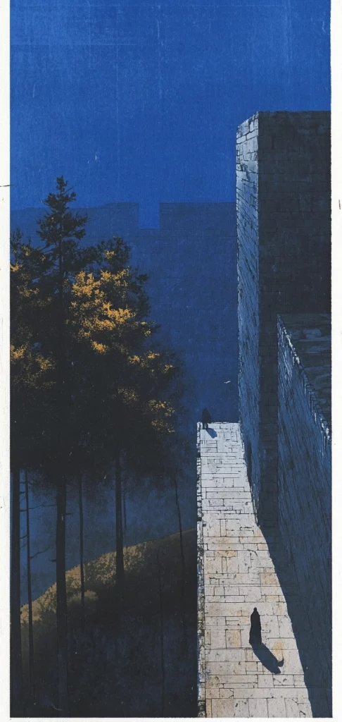 Blue Nocturnal Landscapes - High Contrast