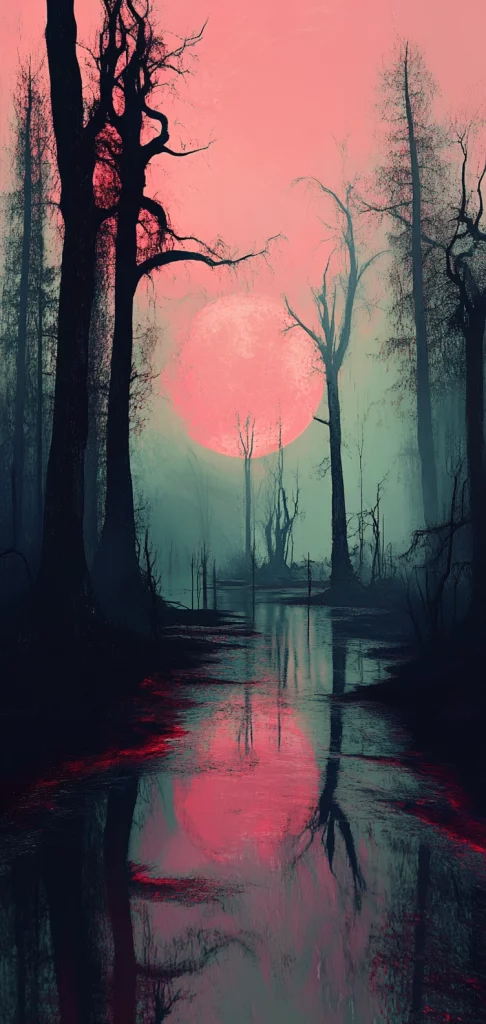 Dark Romantic Neon - Abstract Art