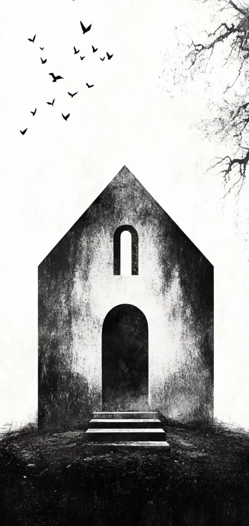 Monochrome Mist and Shadows - Black and White