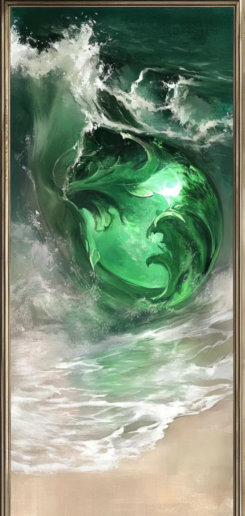 Emerald Light Contrast - Surrealism