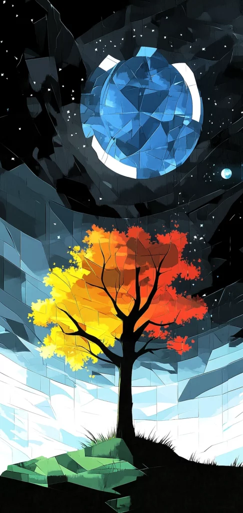 High Contrast Geometric Landscape - Geometric