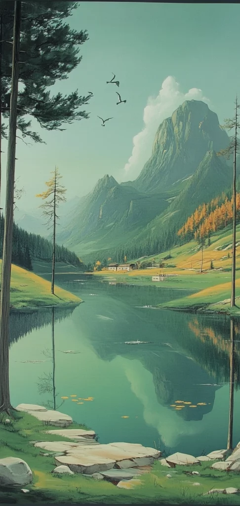 Green Gradient Expression - Illustration