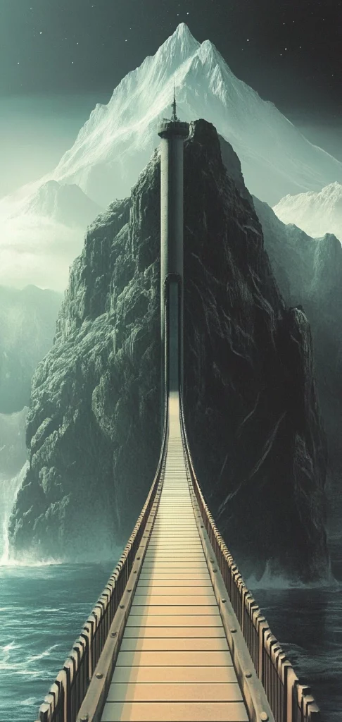 Surreal Green Toned Landscape - Modernism