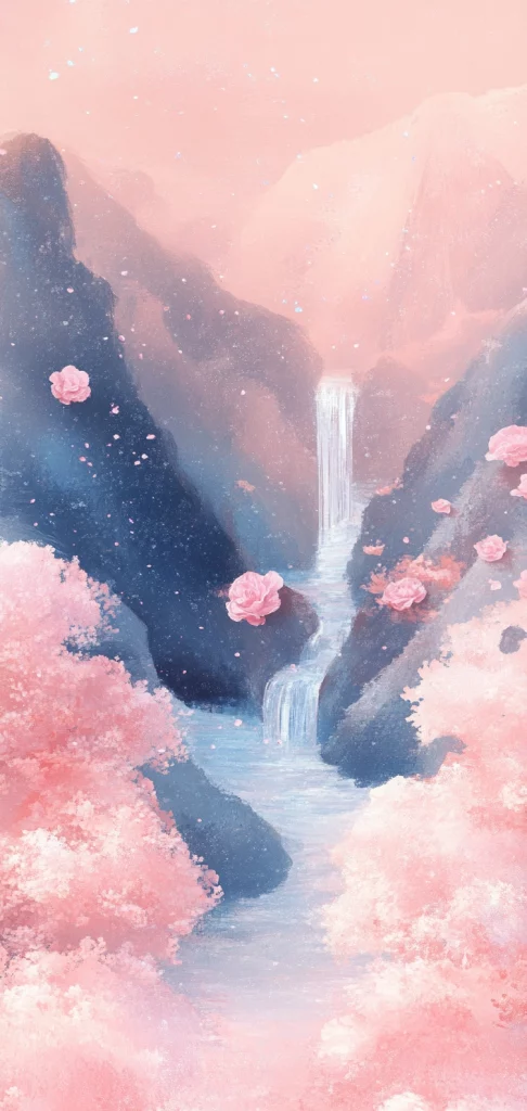 Pastel Floral Dreamscape - Natural